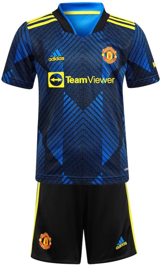 Kit infantil III Manchester United 2021 2022 Adidas oficial